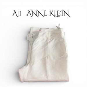 Anne Klein Linen Capris Women’s Sz 8